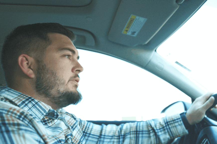 travis baird driving to work