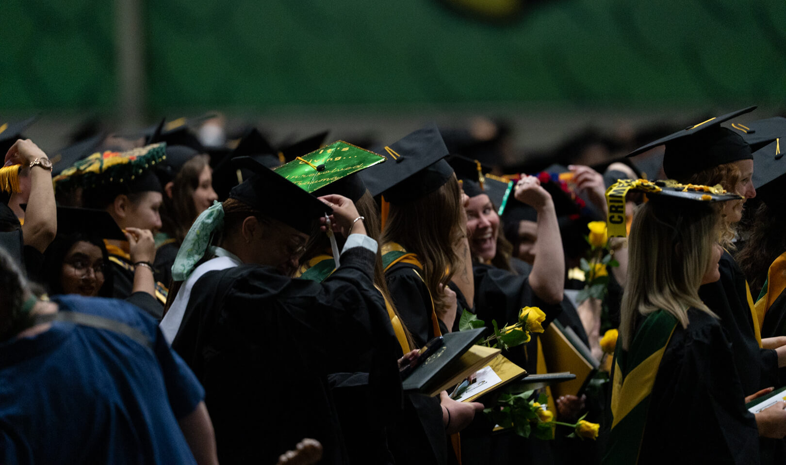 graduates about to turn tassels